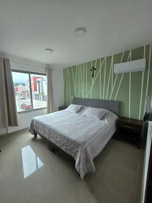Cama o camas de una habitación en Casa Moderna El Vergel