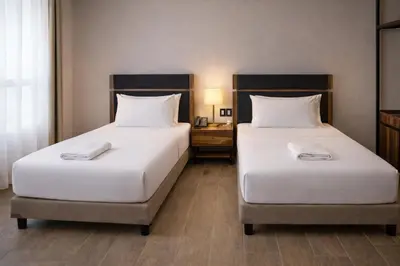 Cama o camas de una habitación en Hotel Vía Norte Inn - Nuevo - Estacionamiento gratis - Ubicación estratégica