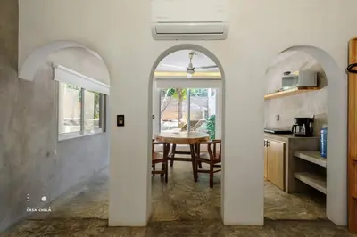 Una cocina o zona de cocina en Spectacular Suite Steps Away From Center La Punta