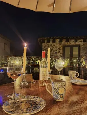 Bebidas en Sicilia con Terraza y chimenea