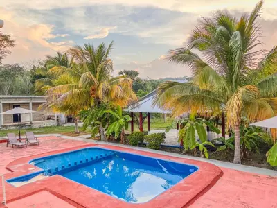 Piscina en o cerca de Casa de Descanso Hermosa San Angel