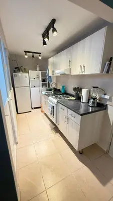 Una cocina o zona de cocina en Departamento cerca del Zocalo y aeropuerto