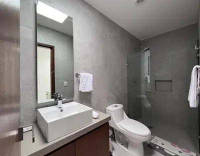 Un baño de Casa villas del invernadero