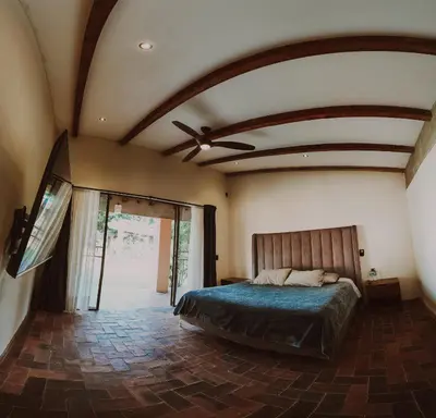 Cama o camas de una habitación en Casa Evelia