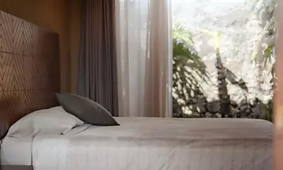 Cama o camas de una habitación en Casa Evelia