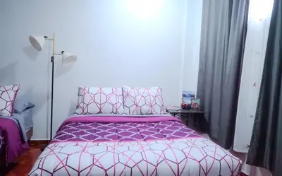 Cama o camas de una habitación en Habitación nueva y cálida con serenidad en la terraza GARCÍA LÓPEZ