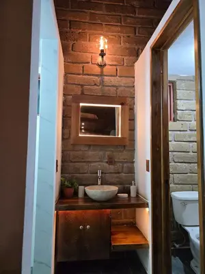 Un baño de Cabaña el rio la tranquilidad