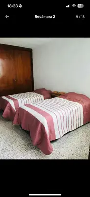 Cama o camas de una habitación en Amplio apartamento, Excelente ubicación 3 habitaciones 5 camas
