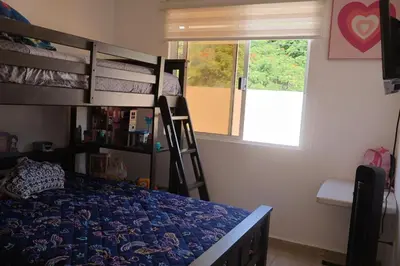 Cama o camas de una habitación en CASA DE DESCANSO CON ALBERCa