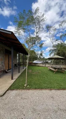 Jardín al aire libre en Cabaña en cafetales de Huatusco