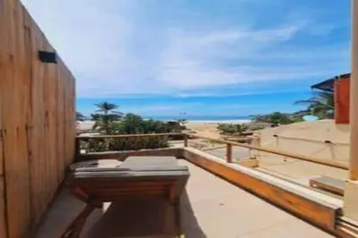 Un balcón o terraza de Magnifico Loft para 2 con Vista al Mar de Zicatela
