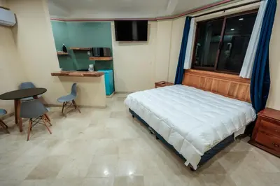 Cama o camas de una habitación en Casa Margarito Jalatlaco