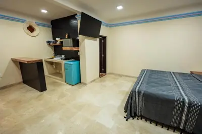 Una cocina o zona de cocina en Casa Margarito Jalatlaco