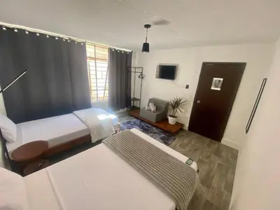 Cama o camas de una habitación en Music Guest House