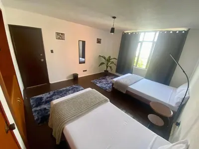 Cama o camas de una habitación en Music Guest House