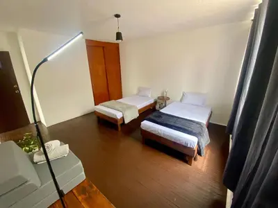Cama o camas de una habitación en Music Guest House