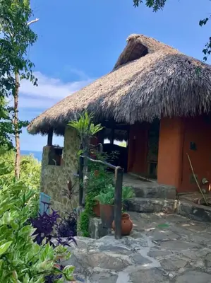 Jardín al aire libre en Villa Nanami