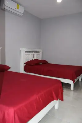 Cama o camas de una habitación en Casa de la Puesta del Sol