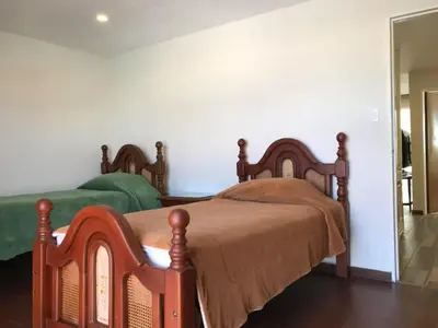 Cama o camas de una habitación en Residencia Centro Expositor-Feria-Centro-Los Fuertes