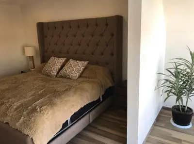 Cama o camas de una habitación en Residencia Centro Expositor-Feria-Centro-Los Fuertes