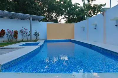Plano de Depa 102A en Huatulco con alberca y terraza 5 min playa