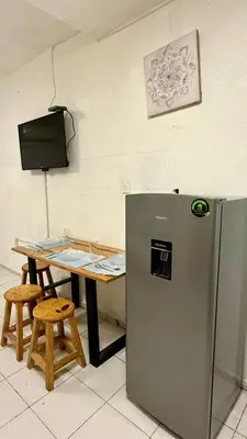 Una cocina o zona de cocina en Brisa Marina Suites -A pasos del Acuario, Malecon y Playa