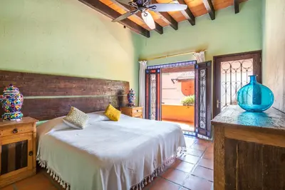Cama o camas de una habitación en Casona de Elefantes