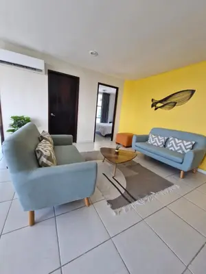 Zona de estar de Sea View 10 Boca Towers