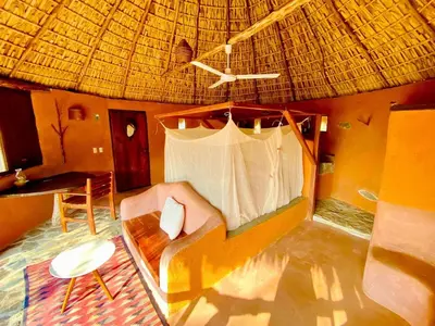 Cama o camas de una habitación en Flor de Arena