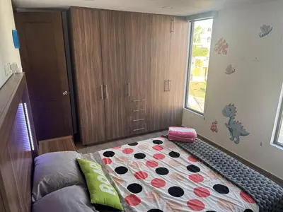 Cama o camas de una habitación en Hogar Periférico Sur