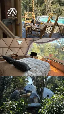 Paisaje cerca de este camping