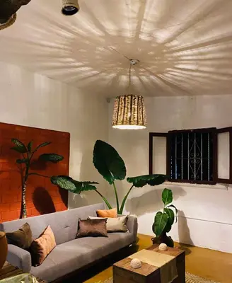 Zona de estar de Casa Yohual