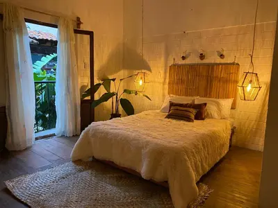 Cama o camas de una habitación en Casa Yohual