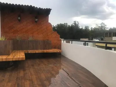 Un balcón o terraza de Alojamiento entero loft en Santa Lucía del Camino, Oxaca, México
