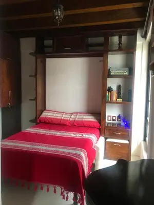 Cama o camas de una habitación en Alojamiento entero loft en Santa Lucía del Camino, Oxaca, México