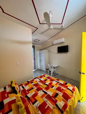 Una televisión o centro de entretenimiento en Hostal Color Inn