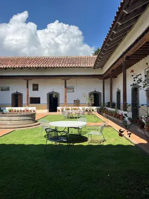 Jardín al aire libre en Hotel Monumento Hacienda de Amoltepec