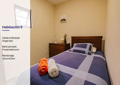Cama o camas de una habitación en Casa Luan, Pool & Amenities in Sumiya, Morelos