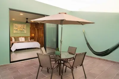 Cama o camas de una habitación en Luuna de Jade