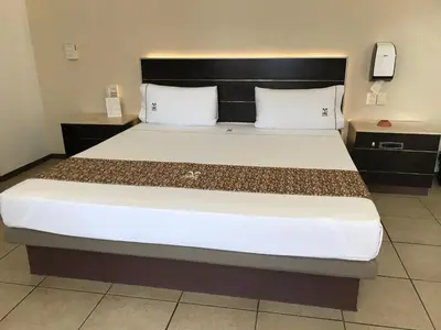 Cama o camas de una habitación en Las Fuentes Ferro