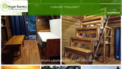Plano de Cabañas Hogar Bambu Cuetzalan
