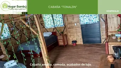Plano de Cabañas Hogar Bambu Cuetzalan