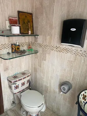 Un baño de Alojamiento tranquilo y acogedor en Coyoacán