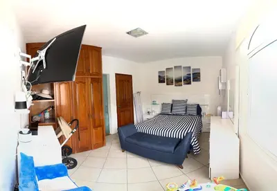 Cama o camas de una habitación en Lovely Home at Vista Hermosa, Cuernavaca