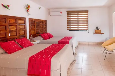 Cama o camas de una habitación en Casa Rincón Bonito
