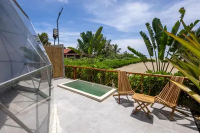Jardín al aire libre en Mar de Barra Glamping