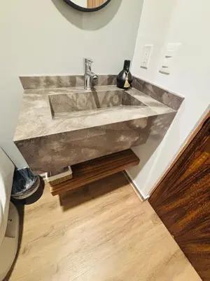 Un baño de Increíble departamento con vista al mar
