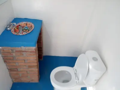 Un baño de The Blue Apartment