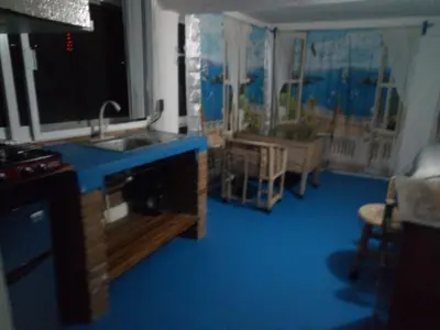Una cocina o zona de cocina en The Blue Apartment