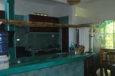 Una cocina o zona de cocina en Jungle Palace hostel santaella